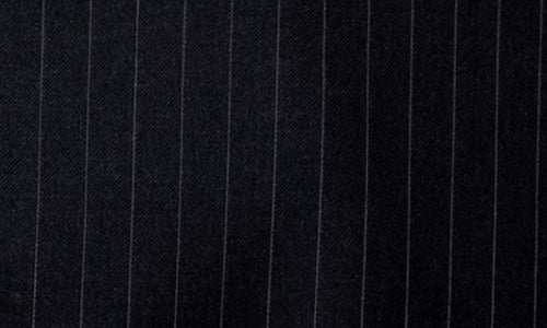 Grey pinstripe wool